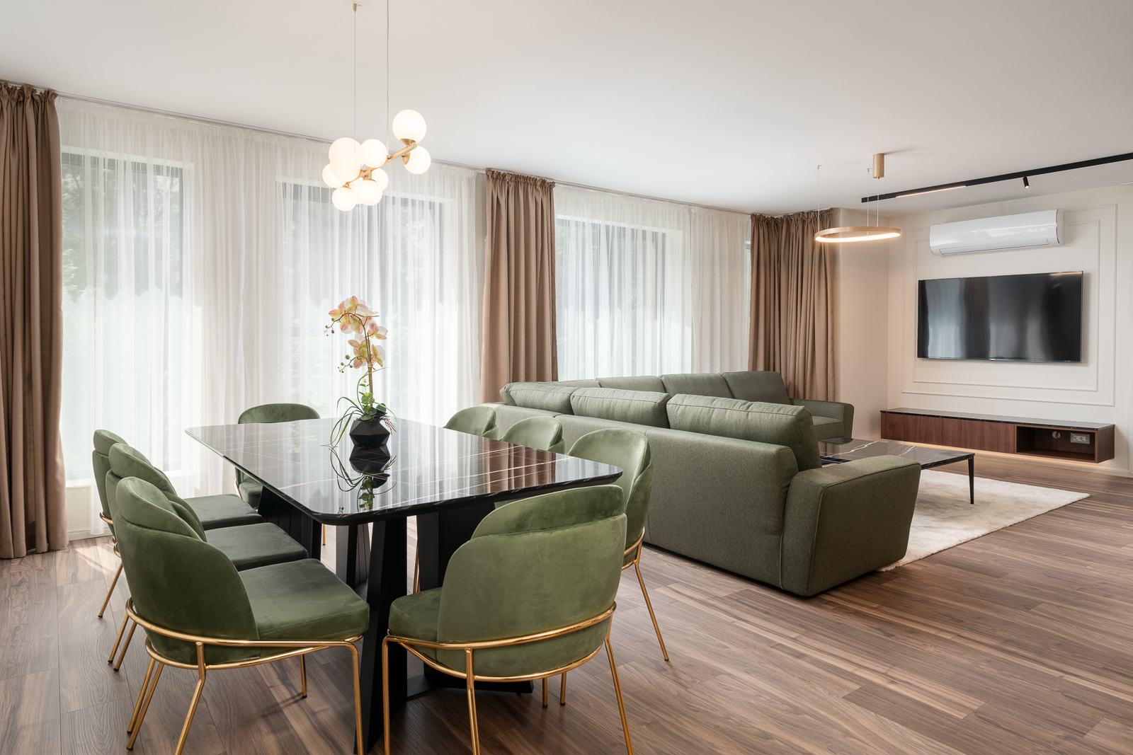 Модерен интериор с внимание към всеки детайл